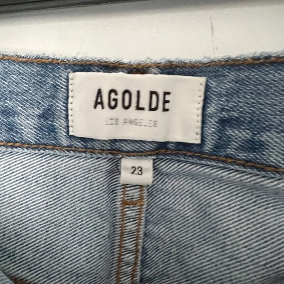 AGOLDE 90's Pinch Waist High Rise Straight JEANS SIZE 23 - Picture 3 of 5